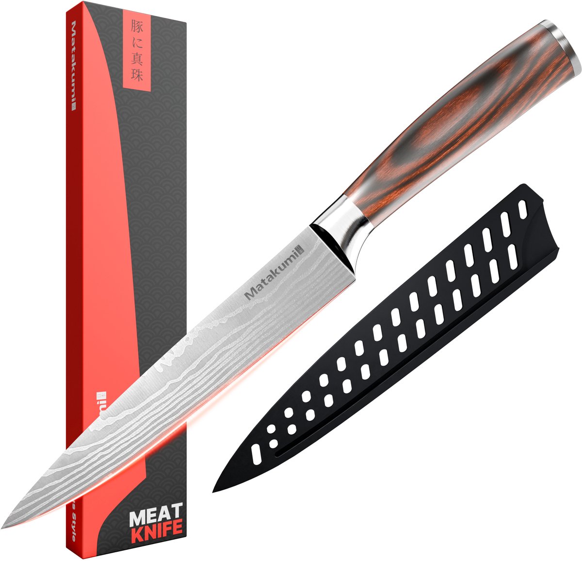 Koksmes met Damascus Print