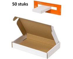 Brievenbusdoos - Verzenddoos - A6 formaat - 50 stuks - Met bovenklep - 180x115x28mm — cadeau in Cadeau-ideeën