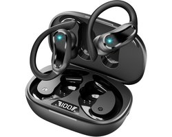 Bluetooth 5.3 sportoordopjes - 48 uur lang meeslepende bas in-ear hoofdtelefoon - met HD-microfoon - IP7 waterdichte draadloze oortelefoon - 500 mAh oplaadcase met hoge capaciteit - LED-display - ENC ruisonderdrukkende oordopjes voor hardlopers — cadeau in Elektronica