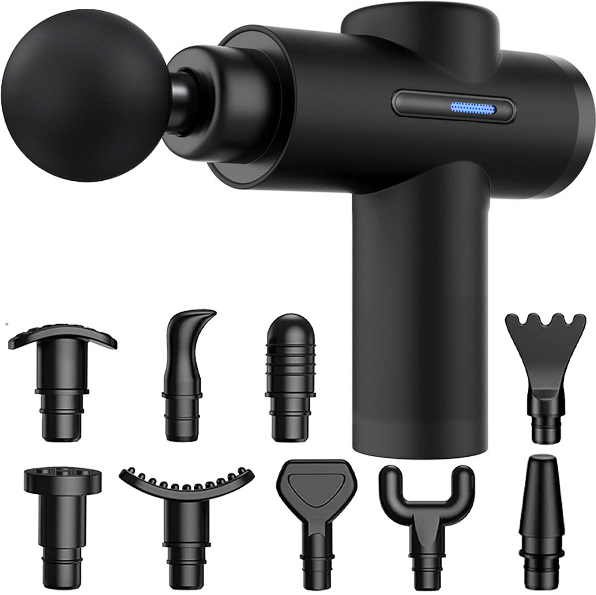 Massage Gun professioneel - 32 standen - 10 opzetstukken - Compact massage Apparaat - Massage Pistool - Massagegun