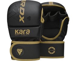 RDX Sports F6 Kara - MMA Bokshandschoenen - Training - Boksen - Kunstleer - Goud - S/M — cadeau in Sport & Outdoor