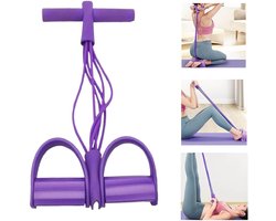 21 Fitness Weerstandsbanden - 6 Buis Pedaal Enkelstrekker 2025 Verbeterde Stretchbanden voor Oefeningen Sit-ups Trainingsapparatuur AB Training Hulpapparatuur Fitnessapparatuur voor Vrouwen Mannen — cadeau in Sport & Outdoor