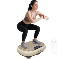 SPORTNOW - Sportieve trilplaat - Staal, ABS - 46 x 33 x 13,5 cm - Beige — cadeau in Eten & Drinken