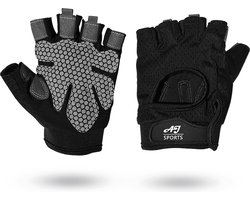 AJ-Sports Fitness handschoenen L - Sport & Fitness handschoenen Heren & Dames - Krachttraining - Fitness - Crossfit - Sport handschoenen - Sporthandschoenen - Zwart — cadeau in Sport & Outdoor