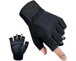 Unisex Sporthandschoenen — Ideaal voor gewichtheffen en fietsen; ook geschikt voor fitness, krachttraining en MMA; ademend, comfortabel en nauwsluitend (Maat XL, Zwart) — cadeau in Sport & Outdoor