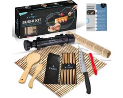 Kymzo Sushi Maker - Sushi Set XXL – Sushi Kit met Bazooka & Chopsticks – Inclusief Bereidingswijze – Perfect Cadeau — cadeau in Kookcadeaus