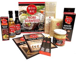 SUKOYAKA SUSHI MAKEN KIT, Seba Garden, 9-delige complete sushi-set, ideaal om uit te proberen of als cadeau, Meertalige gids om te doen — cadeau in Kookcadeaus