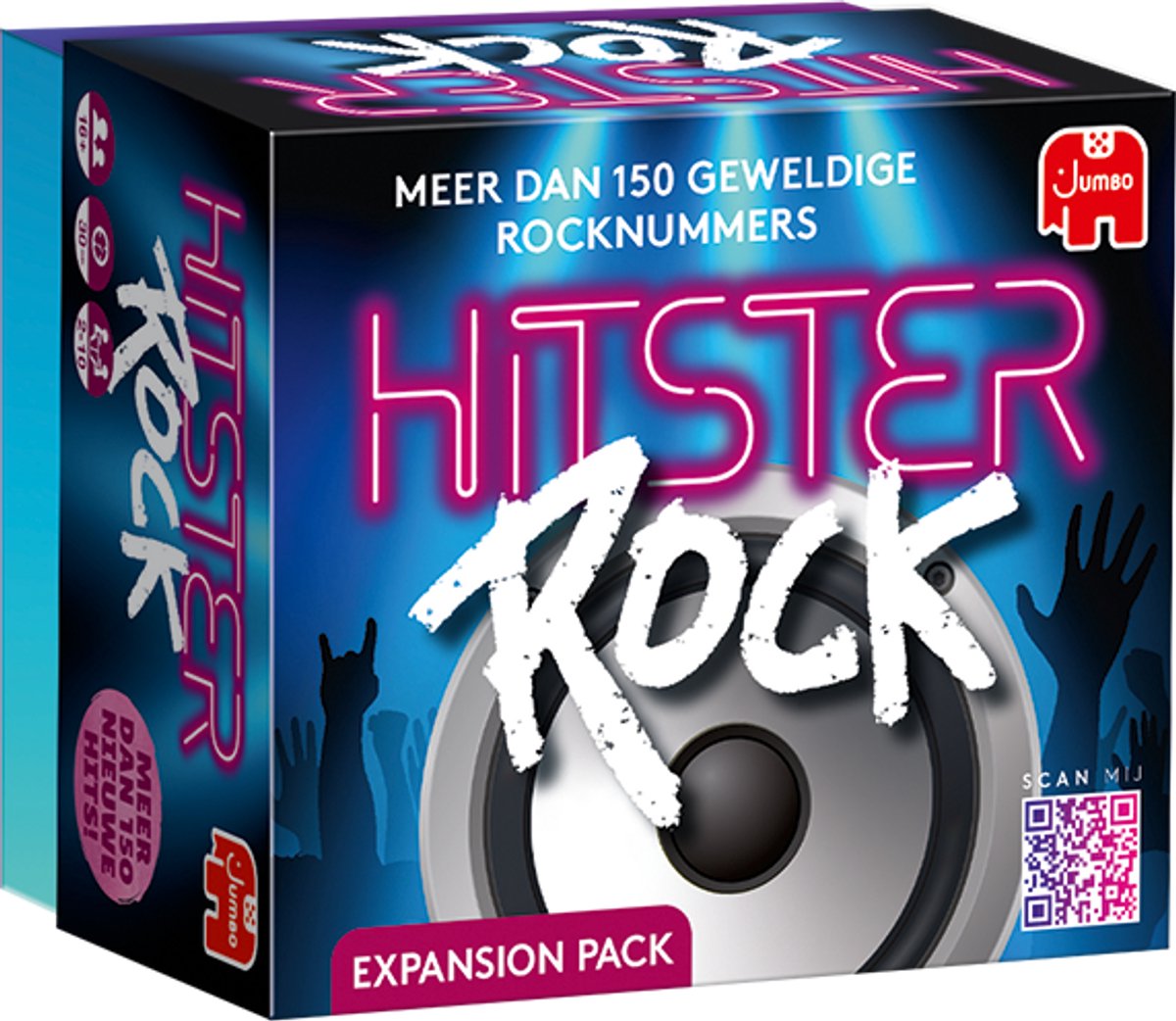 Jumbo - Hitster – Rock - Uitbreidingsset - Partyspel - Actiespel - Muziekspel voor volwassenen - 16+ jaar