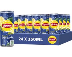 Lipton Ice Tea Sparkling blik - Original - 24 x 250 ml - Voordeelverpakking — cadeau in Cadeau-ideeën