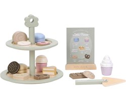 Little Dutch houten speelgoed etagère met gebak FSC - speelset. — cadeau in Spellen & Speelgoed