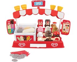 Casdon Ola Speelijs IJskraam | Speelset met veel accessoires | Met Calippo, Twister, Magnum, Cornetto, Solero, schepijs en overige accessoires — cadeau in Spellen & Speelgoed