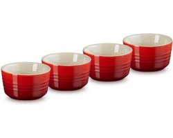 Le Creuset Ramekins - Kersenrood - ø 8 cm / 100 ml - 4 stuks — cadeau in Kookcadeaus