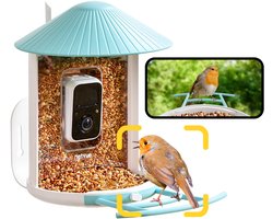 Birdfy Feeder 1 - Live Vogels Spotten via je Smartphone - Oplaadbaar Vogelhuisje met Camera - Hangend Vogelvoederhuisje - AI Vogelherkenning - Cadeau voor Natuurliefhebbers — cadeau in Cadeau-ideeën