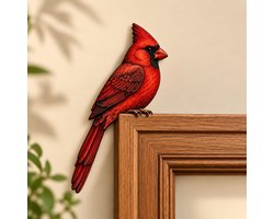 Namajunas - Houten deurtopper - Rustieke vogelhoekdecoratie voor thuis - Wanddecoratie - Muurdecoratie - Natuurdecoratie voor deuren en kozijnen - Cadeau voor natuurliefhebbers - Mees — cadeau in Cadeau-ideeën