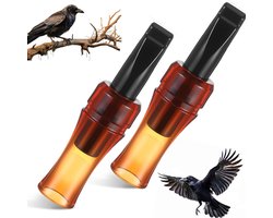 2 stuks - Kraaienlokfluit - Draagbare kraaienfluit - Bionische kraaienfluit voor buiten - Lokfluit - Akoestische bionische kraaienlokfluit voor in de wildernis - Jacht in de buitenlucht - Ideaal cadeau voor beginners en natuurliefhebbers — cadeau in Sport & Outdoor