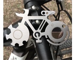 Fiets Multitool | RVS Gereedschap voor fietsreparatie | Gadget voor fietsers | Fiets cadeau — cadeau in Gadgets