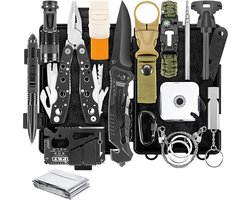 YONO Survival Kit Outdoor XL - Mes - Armband - Tool - Noodpakket - Nooddeken - 20in1 set — cadeau in Sport & Outdoor