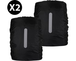 2 Packs Reflecterende Rugzakhoes, Waterdichte Rugzak Regenhoes, Reflecterende Rugzak Covers in Polyester, Waterdichte Rugzak Cover voor Outdoor Wandelen Rijden Klimmen — cadeau in Cadeau-ideeën