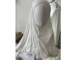 Hoofddoek Hijab met oor gat travel reis comfort hoofddoek Masker Hoofdtelefoon Wit — cadeau in Mode & Accessoires