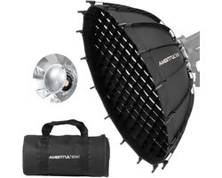 80cm Studio Silver Wide Angle Beauty Dish met Honey Grid en Gravel Bracket voor Fotografie Flitskop en Monolight — cadeau in Cadeau-ideeën