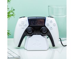 PlayStation PS5 Controller Alarmklok – Officieel Gelicentieerde Sony Merchandise Digitale Witte Klok Met Datum, Cadeau‑accessoire voor Gamer, Slaapkamerdecoratie – Paladone — cadeau in Gadgets