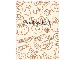 HappyBook - Recepten - Schrift - Receptenboek - Invulboek - Gerechten - Kookschrift - Kookliefhebber - Koken - Cadeau - Familiegerechten - Family Cookbook - Cookbook - Familie Recepten - Recepten van mama - Herinneringen Kookboek - Food Journal — cadeau in Boeken