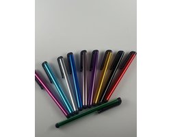 stylus in 10 kleuren ideaal voor telefoon, tablet of laptop- 10 stylus pennen in 1 set - Voor elke gelegenheid een kleur - Nauwkeurige bediening - leuk cadeau-idee — cadeau in Telefoon & Tablet