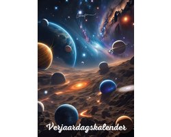 Verjaardagskalender Planeten - Exclusieve Illustraties - Kalender - Wandkalender - Maandkalender - Planner - Verjaardag - A4 - Jaarplanner - Zonder Jaartal - Verjaardagskalenders - Jaarkalender - Cadeau - Jongenscadeau - Calendar - Kindercadeau — cadeau in Kalenders & Planners