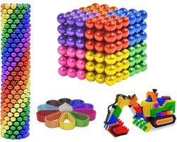 Kleurrijke 5 mm ballenset, interactief 3D-montagespeelgoed voor volwassenen, creatief desktop gadget en anti-stress puzzel, cadeaus voor volwassenen (216 stuks) — cadeau in Gadgets