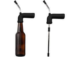 Bier Snorkel Zwart - Biersnorkel - Rietadt - Bierriet - Dispenser - BierBuis - Bierkanon - Bierspel - Feestpakket - Feest - Feest adtributen - Spieskanon - Bierpong - Dranktrechter - Drankspel- Bier Cadeau - Bier Accessoires - Bier Gadgets — cadeau in Gadgets