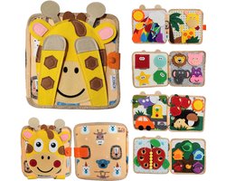 Joyage Busy Board Boek - Montessori activiteitenboek voor onderweg in auto - Busy book Sensorisch speelgoed 3 jaar - Meisjes speelgoed jongens peuter speelgoed 2 jaar Kinderspeelgoed 1 jaar - Sinterklaas cadeau cadeautjes het grote speelgoedboek 2026 — cadeau in Spellen & Speelgoed
