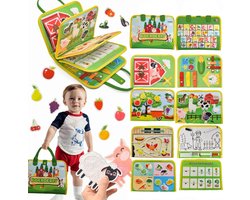 Joyage Boerderij Busy Board Montessori Speelgoed - NL - Reisspeelgoed Motoriek Speelgoed – Peuter speelgoed jongens Meisjes speelgoed 3 jaar Jongens speelgoed 4 jaar activiteitenboek - Sinterklaas cadeau sint cadeautjes het grote speelgoedboek 2026 — cadeau in Spellen & Speelgoed