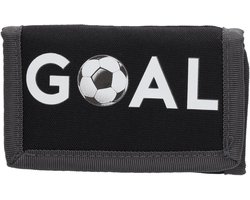 Voetbal kinder portemonnee - Cadeautjes onder de 10 euro - Jongen - Goal - Beagles - Zwart/Grijs — cadeau in Spellen & Speelgoed