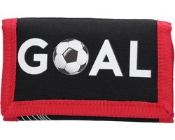 Voetbal kinder portemonnee - Cadeautjes onder de 10 euro - Jongen - Goal - Beagles - Zwart/Rood — cadeau in Spellen & Speelgoed