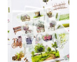 Bullet Journal Stickers - 6 Vellen - Botanical, Planten & Bloemen - Planner, Scrapbook & Bujo - Kerstcadeau, Sinterklaascadeau, Schoencadeau - Cadeaus onder 10 euro — cadeau in Cadeau-ideeën