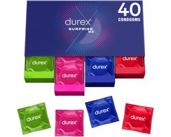 Durex Surprise Me - 40 condooms - Stimulerende Voordeelverpakking Voor Meer Plezier - Cadeau voor man en vrouw — cadeau in Cadeau-ideeën