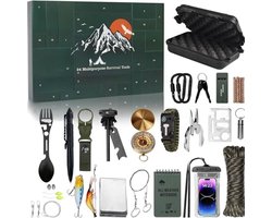 Namajunas - 2026 Adventskalender Met survivaltools - Met 24 Verrassingen - Holiday Surprise Gifts for Outdoor Enthusiasts Verrassende feestdagencadeaus voor buitenliefhebbers - Kerstspullen - Cadeaus voor mannen — cadeau in Sport & Outdoor