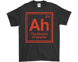Wetenschap Shirt – Ah The Element of Surprise – Unisex T-Shirt voor Dames & Heren – Origineel Cadeau — cadeau in Mode & Accessoires