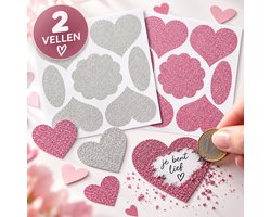 Krasstickers voor Eigen Tekst – 14 Grote Surprise Stickers voor Cadeaus — cadeau in Hobby