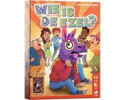 999 Games - Wie is de ezel? - Kaartspel - Eenvoudig kaartspel voor het hele gezin - Gezelschapsspel - Klein cadeautje — cadeau in Partyspellen