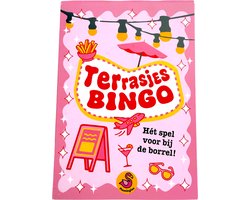 Flamingles Terrasjes Bingo – Spelletje voor Volwassenen – Grappig Kaartspel – Zomeractiviteit – Cadeau voor Vrienden / Vakantie / Borrel — cadeau in Partyspellen