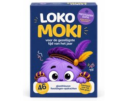 Lokomoki Feestdageneditie – Kaartspel Kinderen – Cadeau voor Sinterklaas & Kerst – Familiespel voor het hele gezin – 48 kaarten — cadeau in Partyspellen