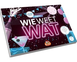 White Goblin Games - Wie Weet Wat: Party - Partyspel - 2 tot 10 spelers - Speelt snel en de uitleg is nóg sneller - Wie Weet Wat speel je altijd, met iedereen en overal - Ideaal cadeau — cadeau in Partyspellen
