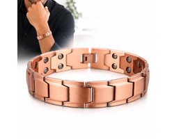 Dutchers® Magnetische Koperen Armband Heren & Dames – 100% Puur Koper – Kruis Design – Verstelbare Herenarmband – Inclusief Maatgereedschap – Stijlvol Cadeau — cadeau in Sieraden