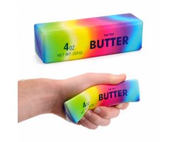 Rainbow Butter Squishy – Zachte Stressbal Fidget Toy – Schoencadeautje - Regenboog Boterblok – Slow Rising — cadeau in Spellen & Speelgoed