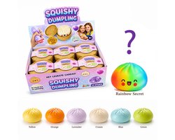Jeppies® Squishy Dumpling - Stressbal Fidget Toy – Pastel Kleuren – Schoencadeautje - Random Kleur – Blind Box – 1 Stuk - Kans op Rainbow Secret — cadeau in Spellen & Speelgoed