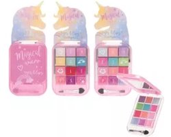 Eenhoorn - kinder make-up setje - lipstick en oogschaduw met kwastje - Kerstcadeau Sinterklaas schoencadeautje — cadeau in Spellen & Speelgoed