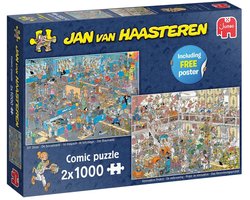 Jan van Haasteren - De Verbouwing & De Bouwmarkt - 2X1000 stukjes puzzel - Legpuzzel — cadeau in Spellen & Speelgoed
