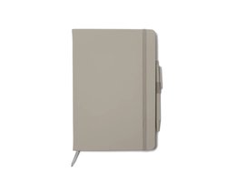 Boring Luxe Notitieboek met Pen - Large - Hardcover - Blanco - Grijs - Envelop - Elastiek - Boring Collection — cadeau in Cadeau-ideeën
