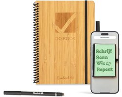 Herbruikbaar A5 Notitieboek - Luxe Hard Cover met Blanco en Lijn Bladen, Erasable Planner Kombinatie - Inclusief Gratis Pen en App — cadeau in Cadeau-ideeën